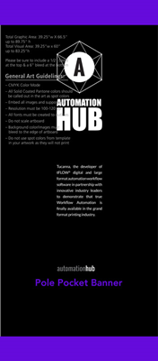 Single Sided Pole Pocket Banner